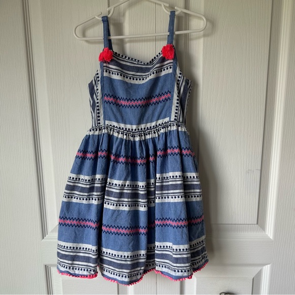Mini Boden Other - Mini Boden Pom Pom Sun Dress 5-6y